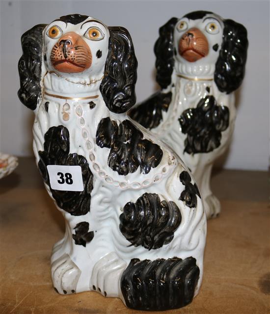 Pair of Staffordshire dogs